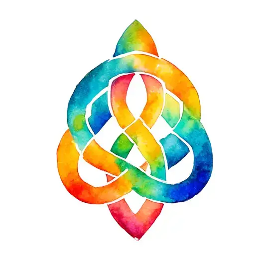 Irish knot tattoo design idea