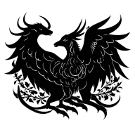 Taurus and Phoenix  tattoo design idea