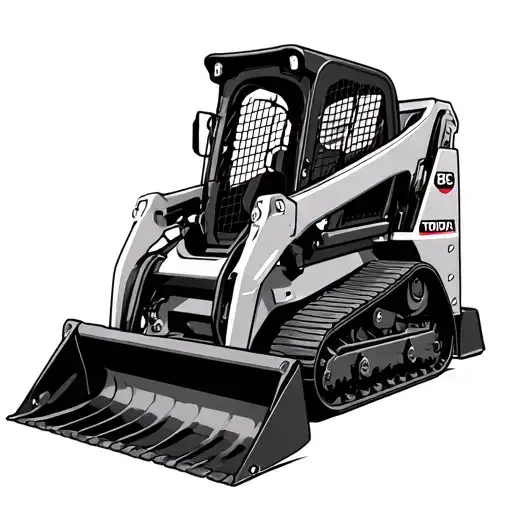 Toyota skid steer loader tattoo design idea