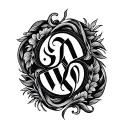 Two Word Ambigram Generator tattoo design idea