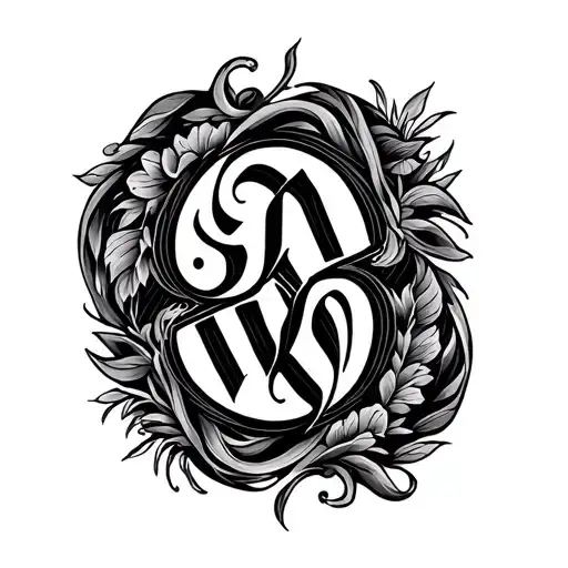 Two Word Ambigram Generator tattoo design idea