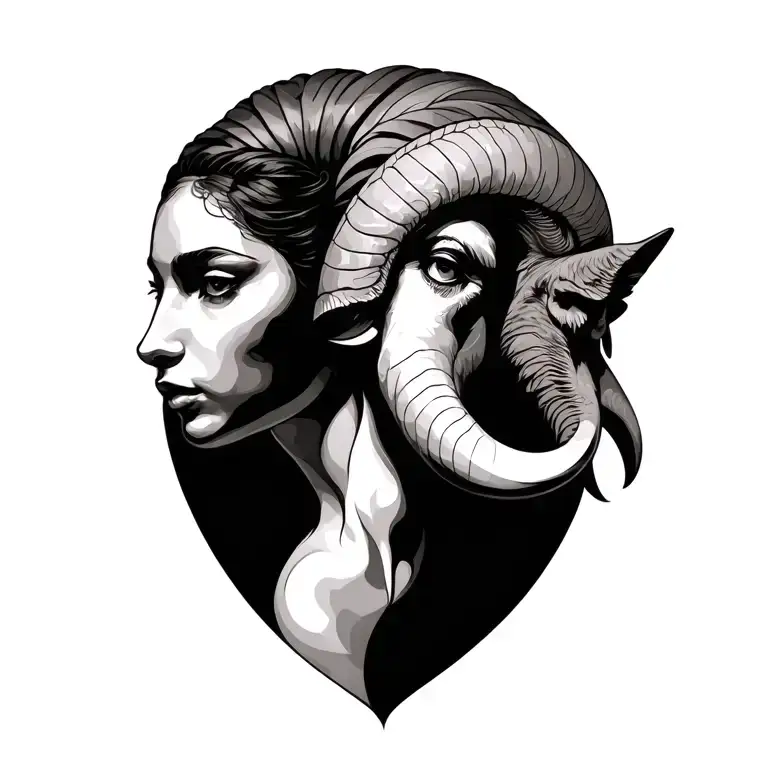 Gemini And Aries tattoo design idea