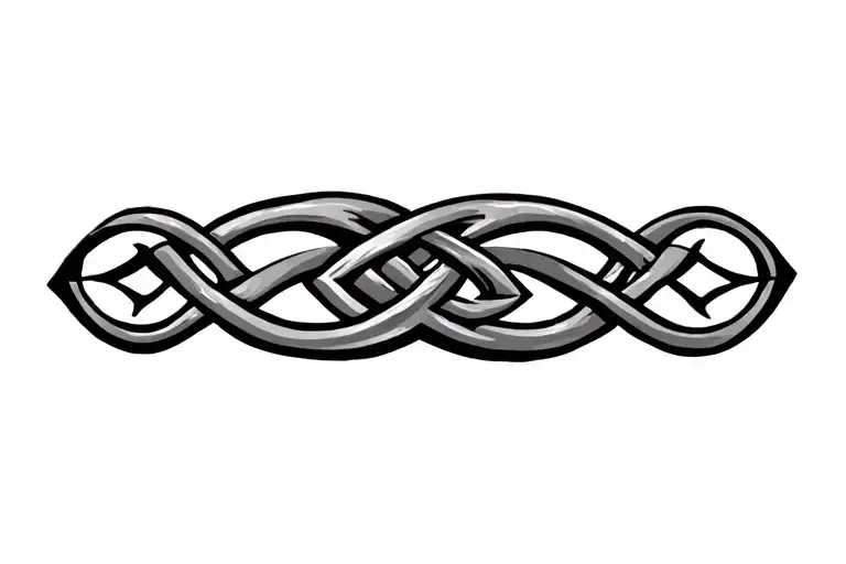 Celtic trinity knot tattoo design idea