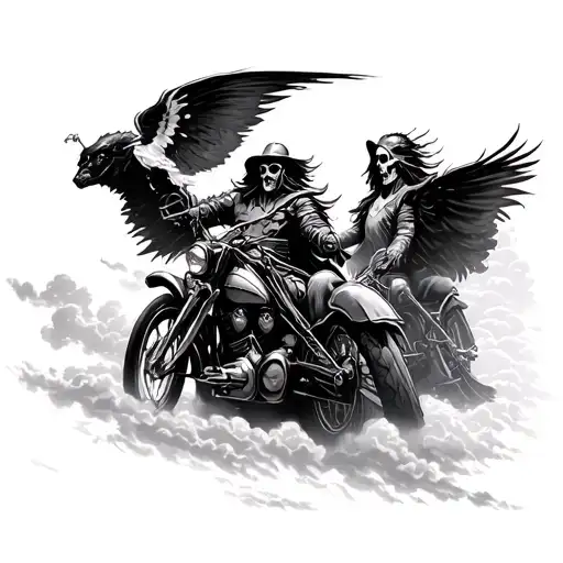 ghost riders in the sky  tattoo design idea