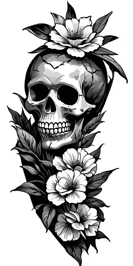cornfield iowa California San Diego sugar skulls tattoo design idea