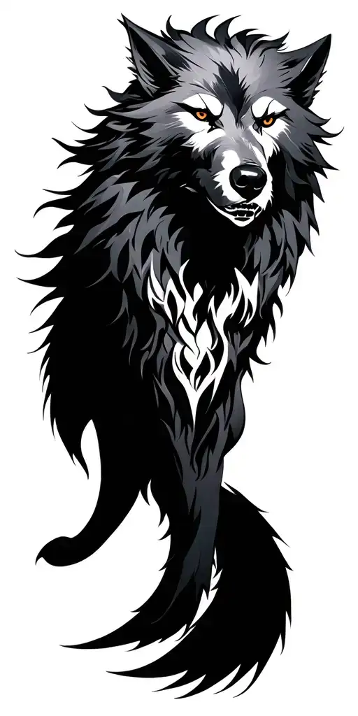 Fenrir tattoo design idea