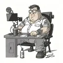 peter griffin coding a video game tattoo design idea
