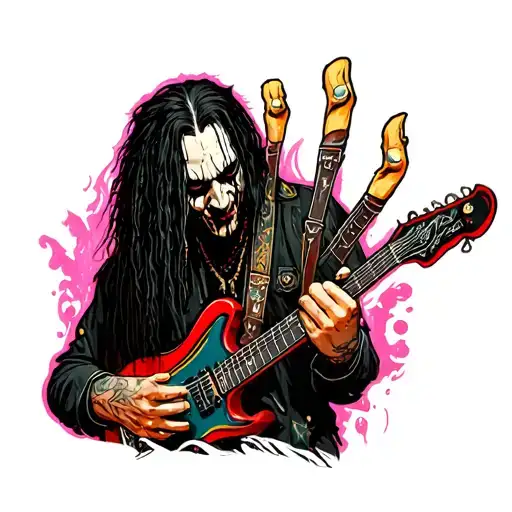 korn metal band tattoo design idea