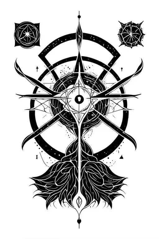 alchemy transmutation symbol tattoo design idea