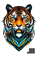Tiger logo for sports tattoo design idea