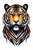 Tiger logo for sports tattoo design idea