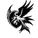 berserk brand of sacrifice family crest with biblically accurate angel wings  tattoo design idea