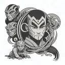 4 Elements Avatar The Last Airbender tattoo design idea