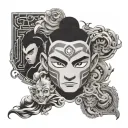 4 Elements Avatar The Last Airbender tattoo design idea