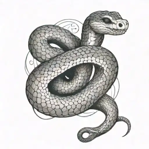 I want to create a tattoo design, of a snake in which a mantra is embedded in its skin . The mantra is as follows “ औं स tattoo design idea