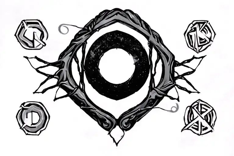 ketamine chemical symbol tattoo design idea