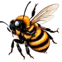 Cute Bee tattoo design idea