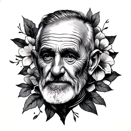 dad passed away tattoo design idea