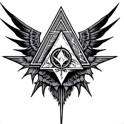Illuminati tattoo design idea
