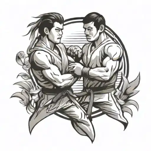 taekwondo black belt tattoo design idea