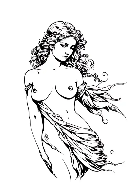 Aphrodite full body shoulder tattoo tattoo design idea