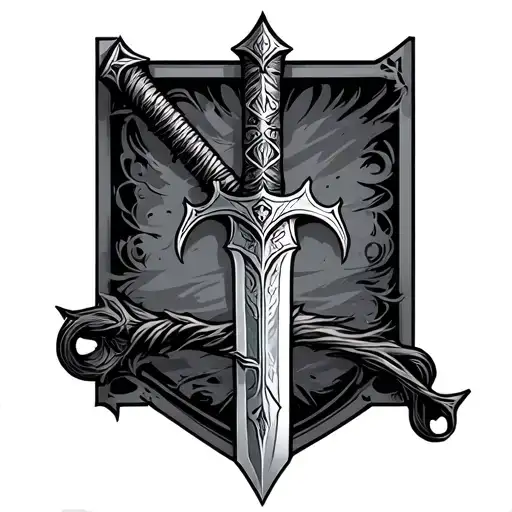 narsil sword tattoo design idea