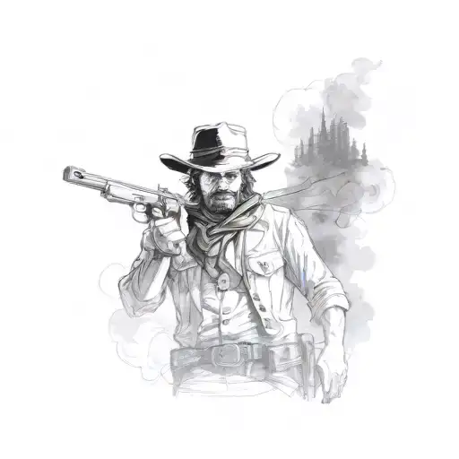 Red Dead Redemption 2 tattoo design idea