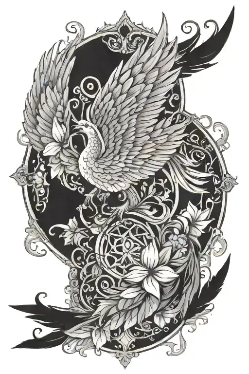 Fourth wing and acotar tattoo design idea