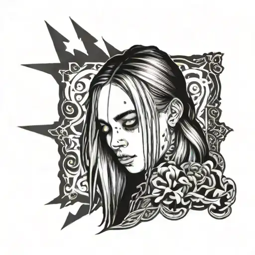 Billie Eilish tattoo design idea