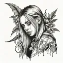 Billie Eilish tattoo design idea