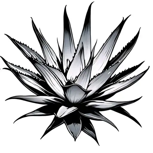 Aloe tattoo design idea