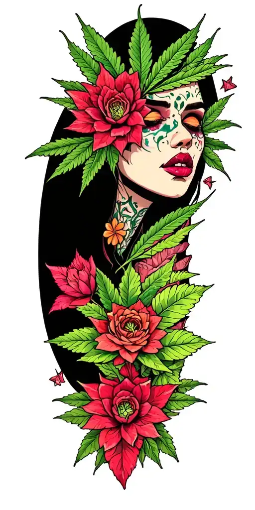 420 stoner inspired tattoo tattoo design idea