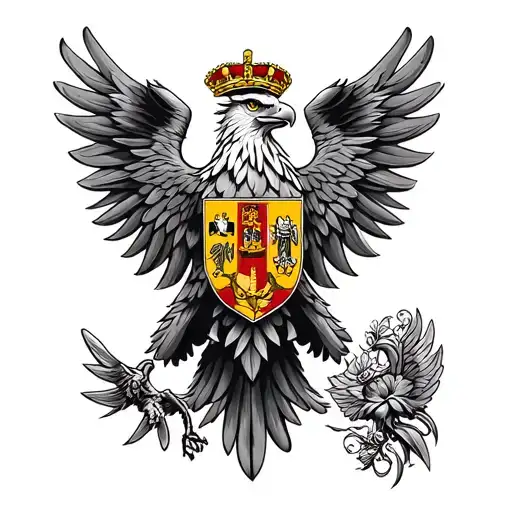 german imperial eagle tattoo design idea