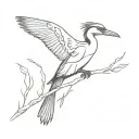 cormorant tattoo design idea