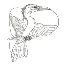 cormorant tattoo design idea