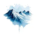 Mountain range tattoo design idea