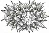 spikes going tattoo design idea
