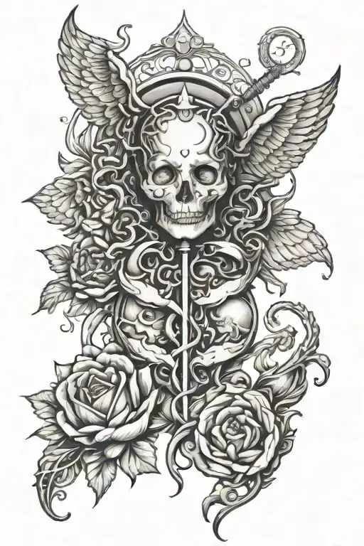 medical empath protection tattoo design idea