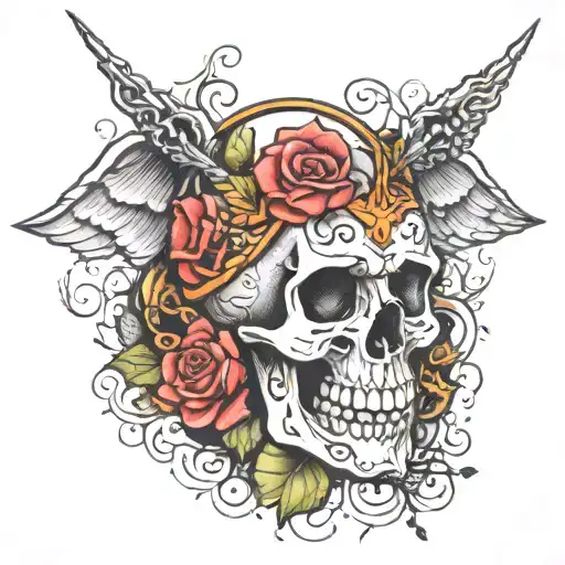 God left this place a long time ago tattoo design idea