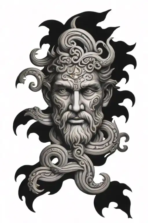 Asclepius, eye tattoo design idea