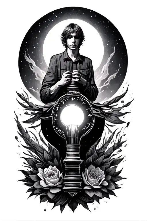 Bring Me The Horizon so leave a light out I'm coming home  tattoo design idea