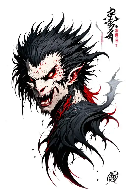 Beast Of Darkness Berserk anime tattoo design idea