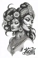 ma kali goddess tattoo design idea