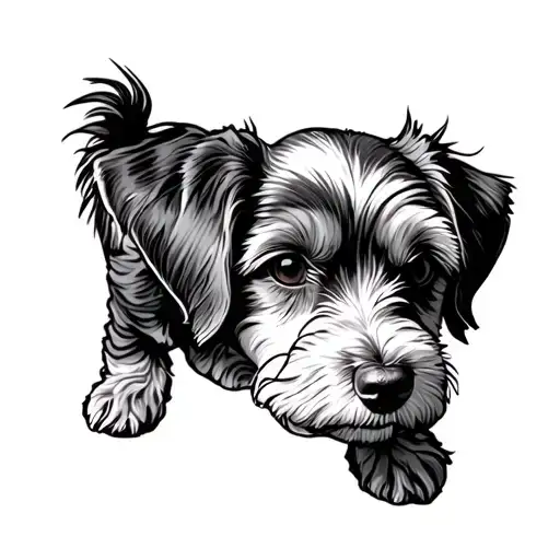cockapoo tattoo design idea