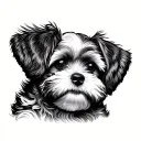 cockapoo tattoo design idea