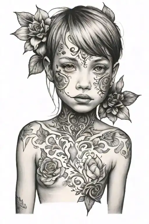 12 year old girl naked with open vagina tattoo design idea