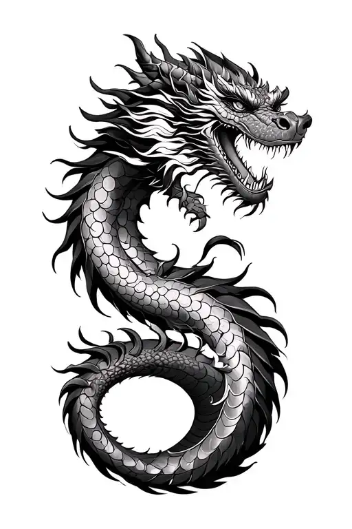 Kaido Dragon tattoo design idea