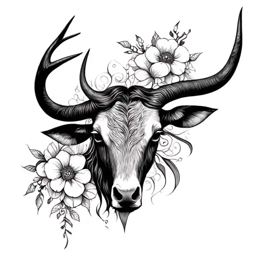 taurus and virgo tattoo design idea