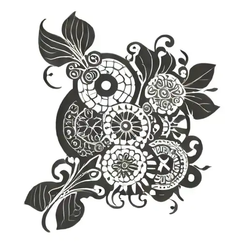 Incorporate traditional Māori patterns and symbols into a design inspired by the Dalmatian coast of Croatia tattoo design idea