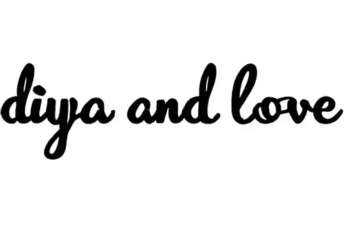 "diya and love" tattoo design idea